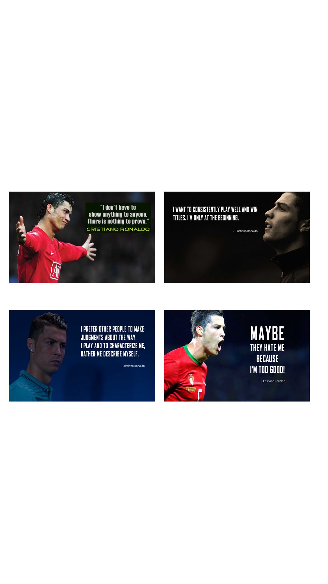 Buy Cristiano Ronaldo Combo Poster Set Of Four Posters | Ronaldo Poster ...