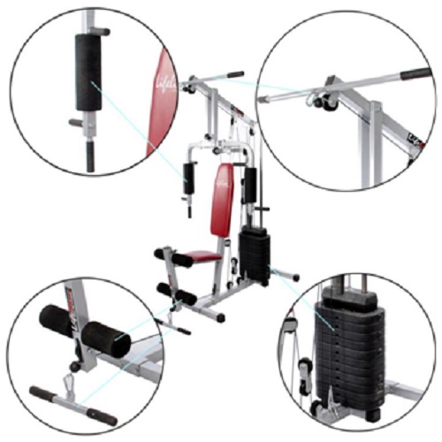 Buy Lifeline Fitness Equipment Setup of Home Gym 002, Curve Bench 5501A