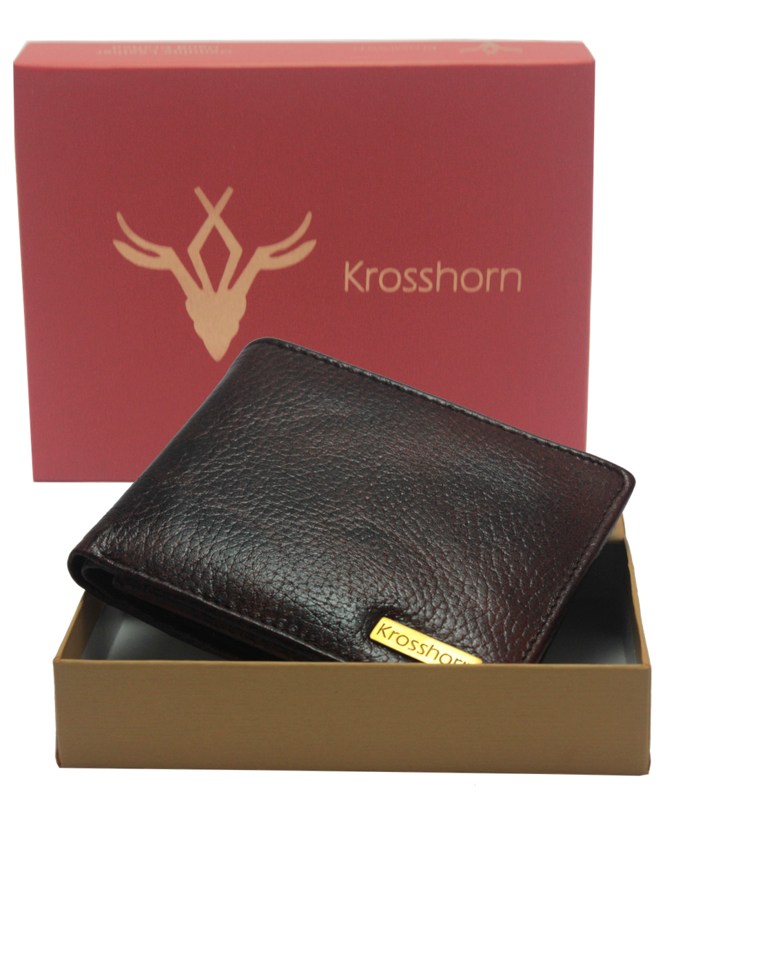Buy Krosshorn Brown Pure Leather Wallet for Men's Online @ ₹491 from ...