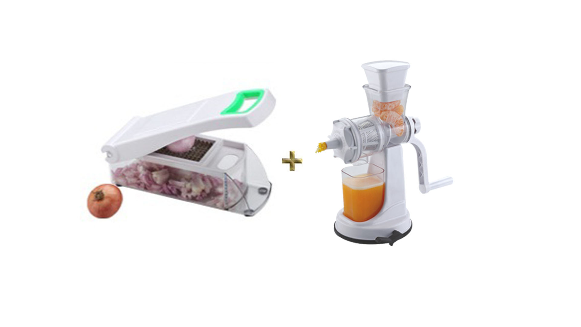 Onion and Vegetable Chopper, Cutter and Fruit Juicer Combo Offer