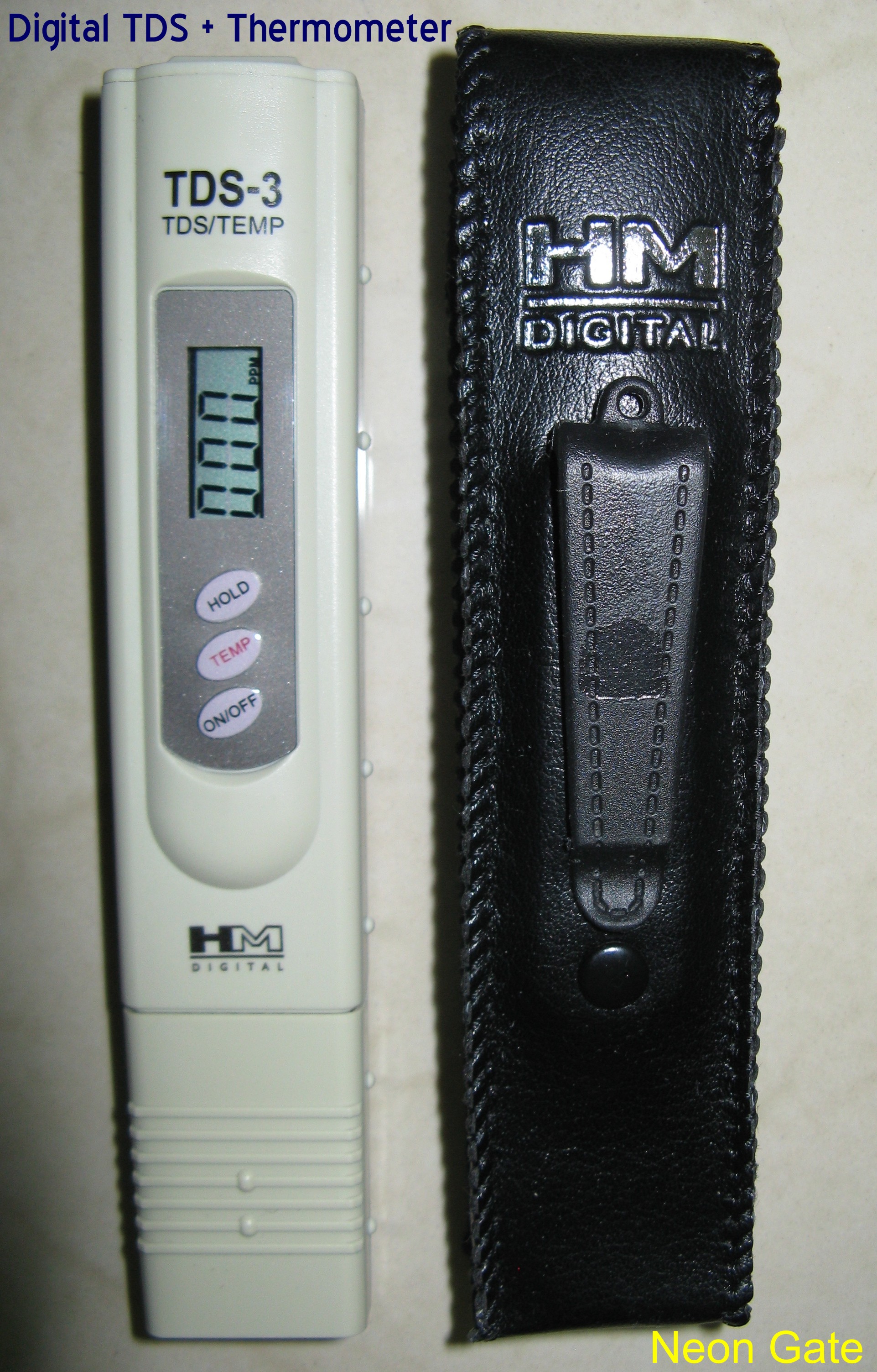 HM Digital TDS-3 Handheld Digital TDS Meter + Thermometer : Test water ...