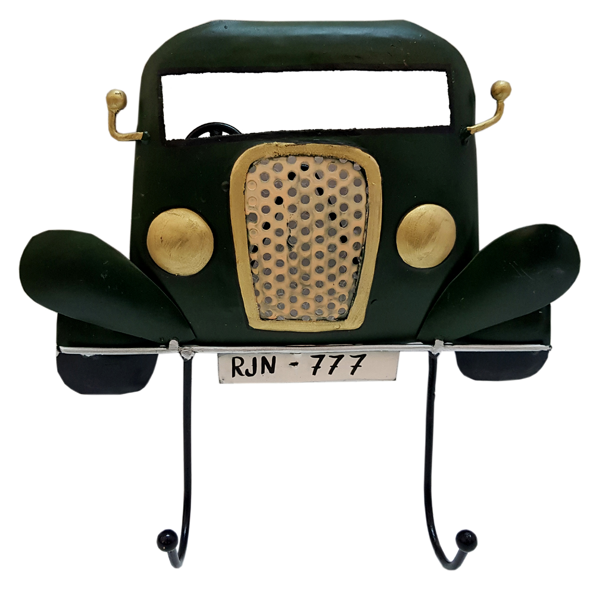 Buy B.K. Exports Iron Multicolor Hand Painted Wall Dcor Jeep Hook