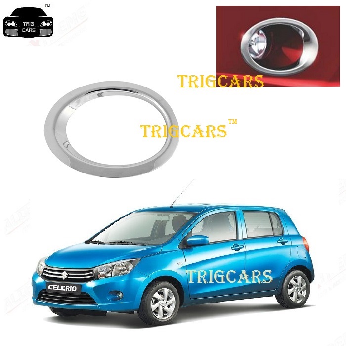 Buy Trigcars Maruti Suzuki Celerio Car Fog Lamp Chrome Cover Online