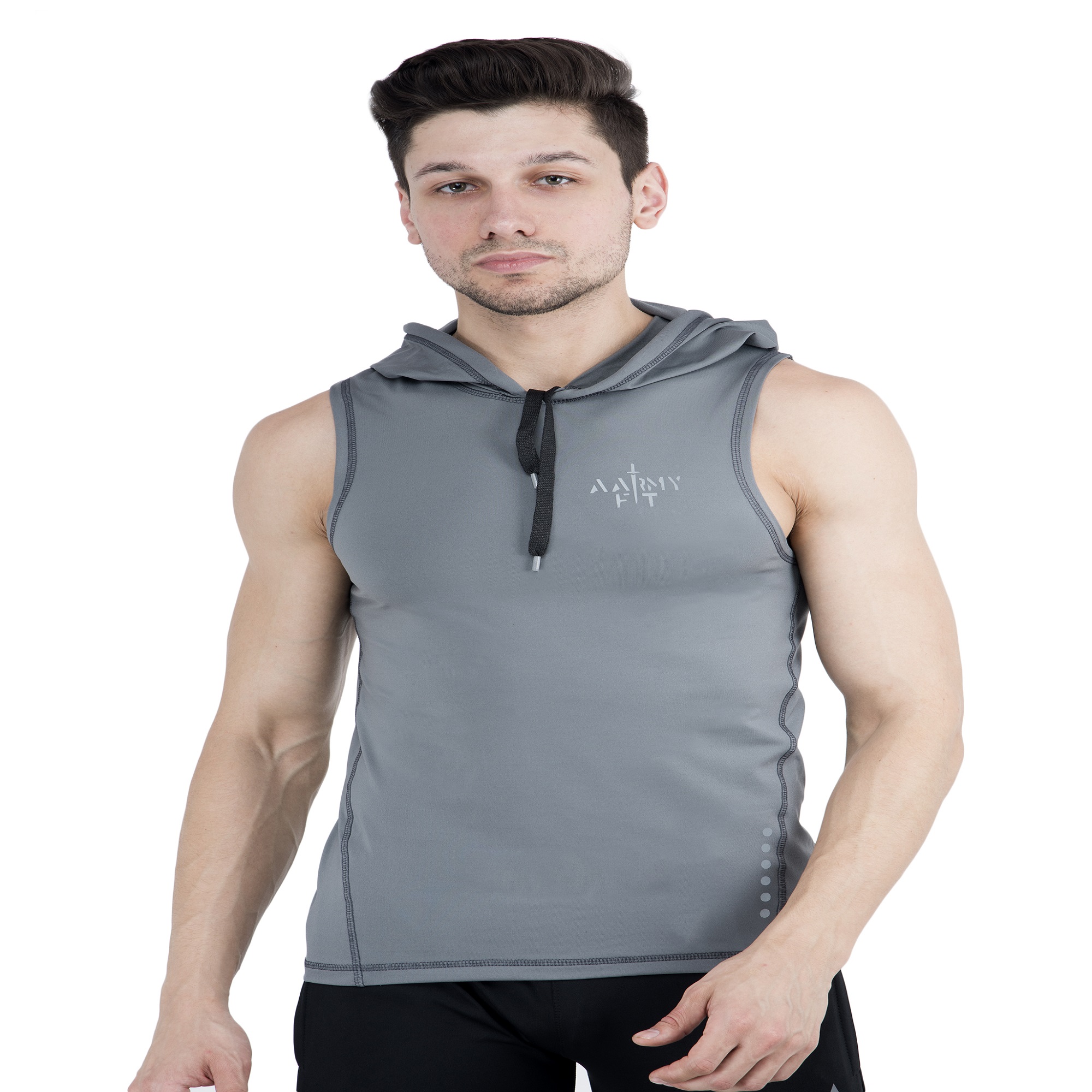 Buy Aarmy fit mens hood t-shirt Online @ ₹299 from ShopClues