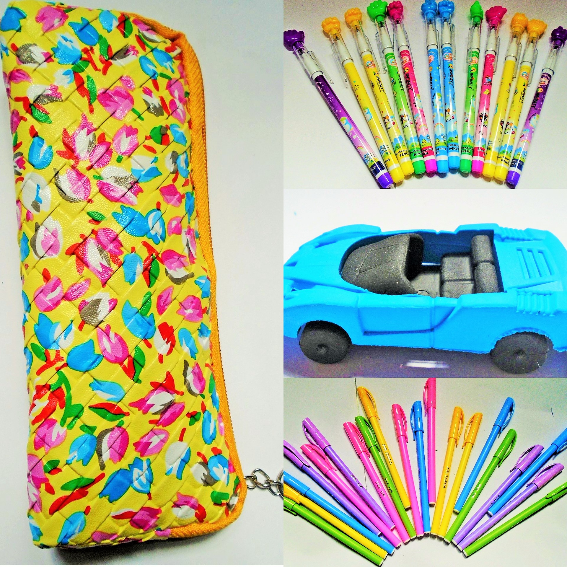 Buy Gift combo( 5 push pencil with 1Doms sport car scented eraser, 10