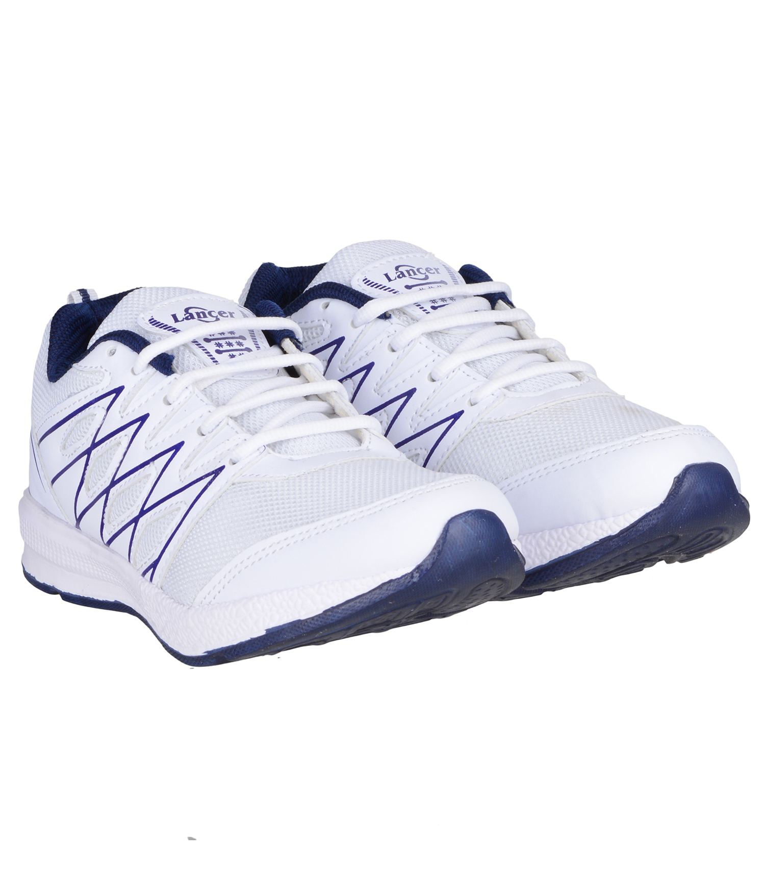 white and navy sneakers