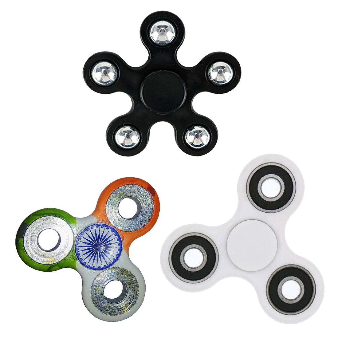 Buy Oricum Pack Of 3 Fidget Spinner (Spinner Hand Spin Toy Multicolor