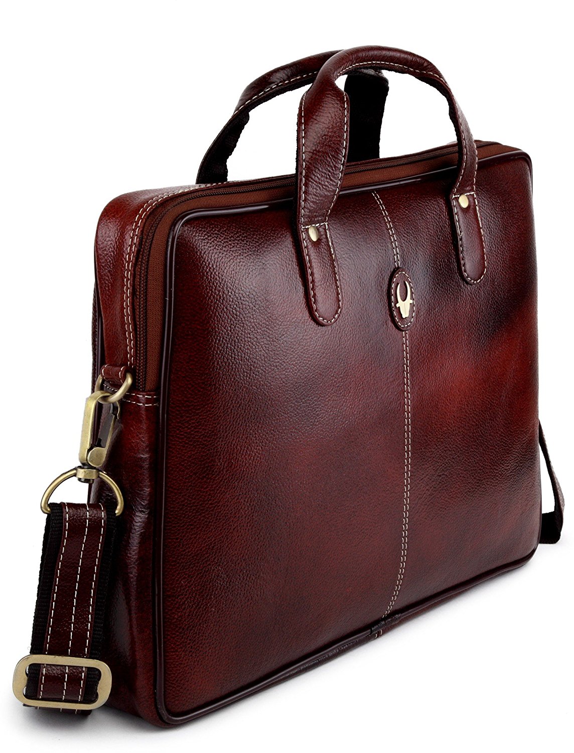 laptop leather messenger bag for women