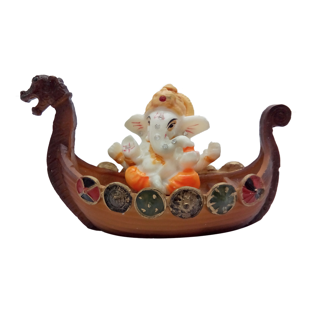 Purpledip Lord Ganesh Figur – Mini-Statue Für Auto-Armaturenbrett, Schreibtisch, Ladentheke
