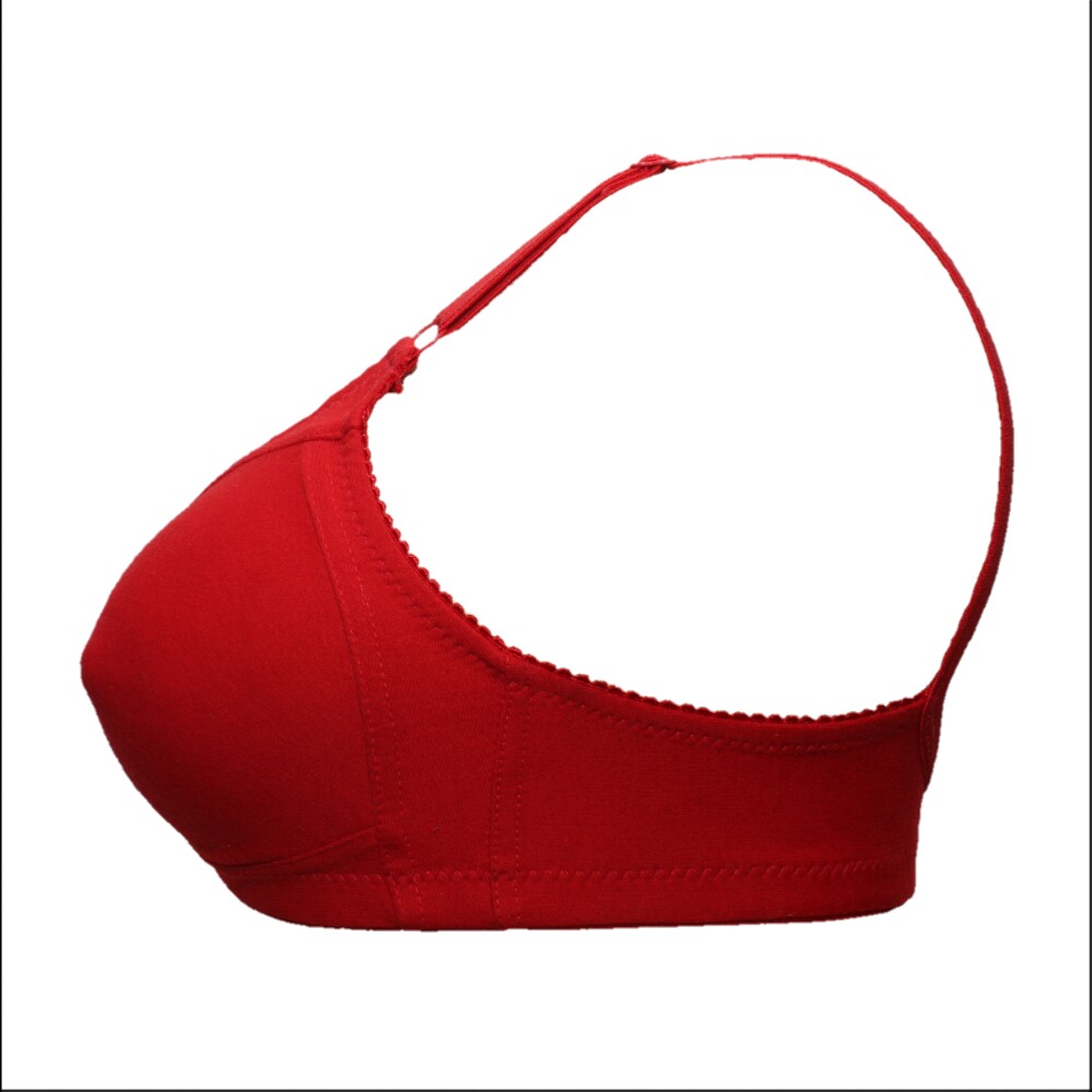 Buy Zivok Seamless Full Coverage Red Bra Online @ ₹458 from ShopClues