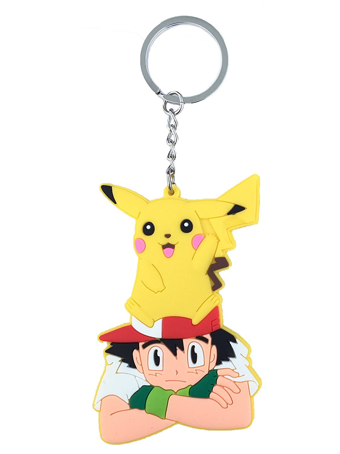 Ash Key Chain Buy Pokemon Ash Ketchum Pikachu PVC Figure Collectible Keychain Keyring ...