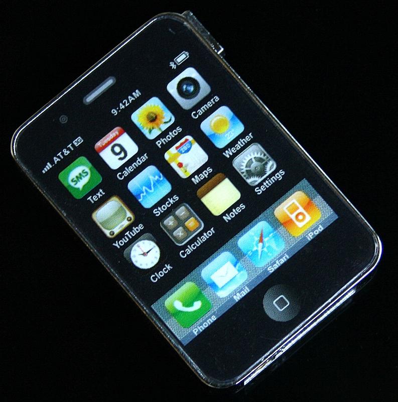 Iphone shape Novelty Refillable Butane Cigarette Lighter