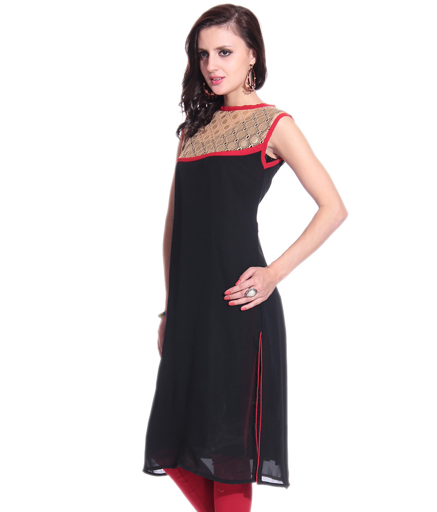 golden lace for kurti