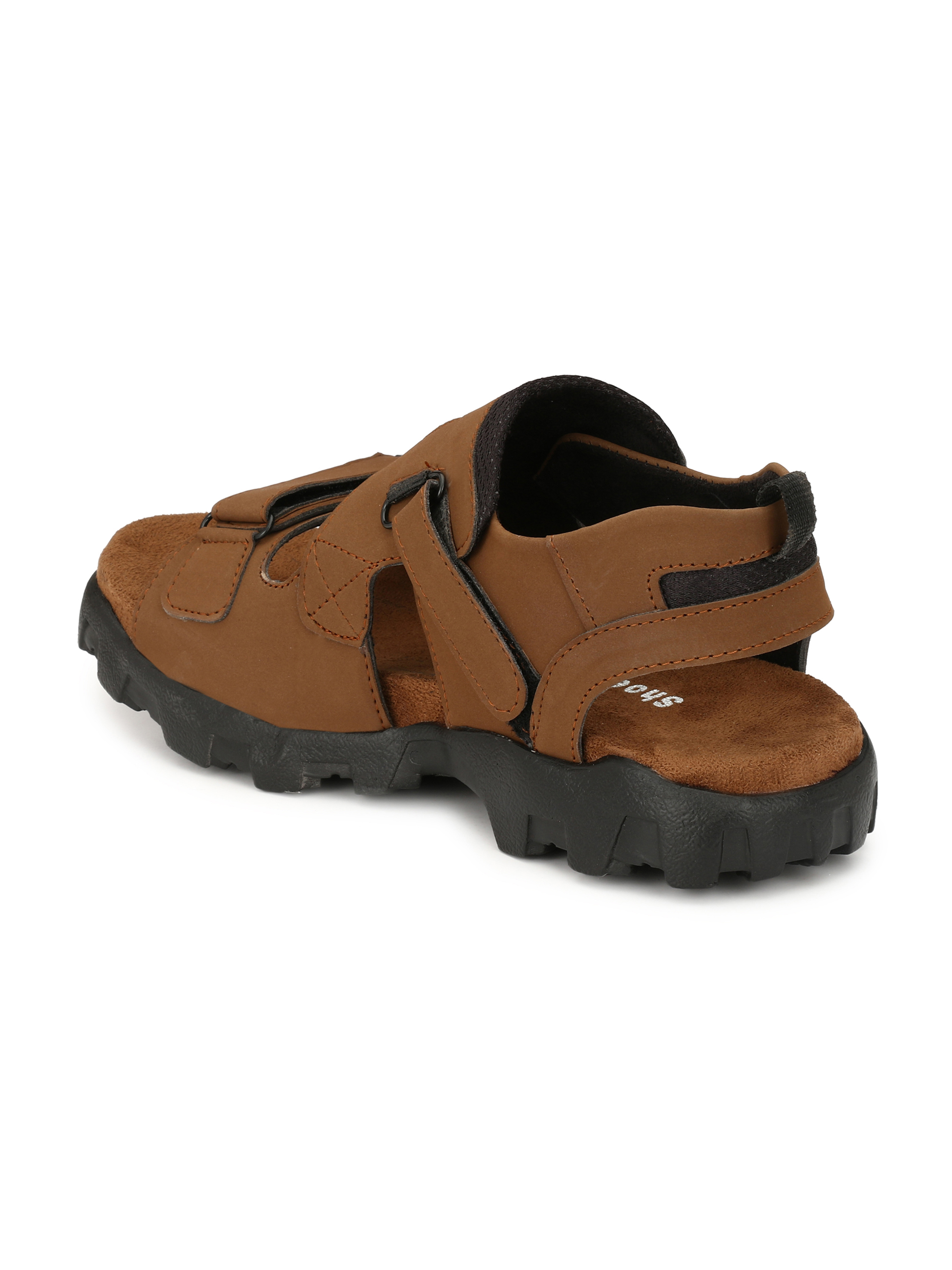 tan velcro sandals