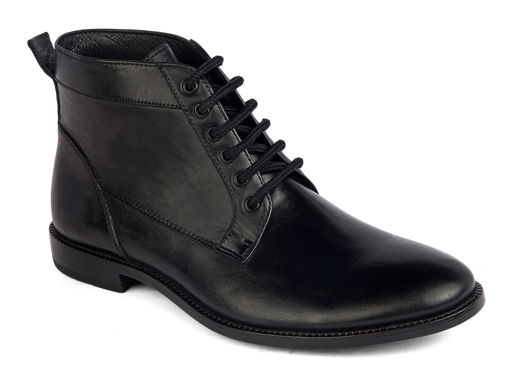 Buy De Scalzo Italian Boots For Men (Black) Online @ ₹3799 from ShopClues