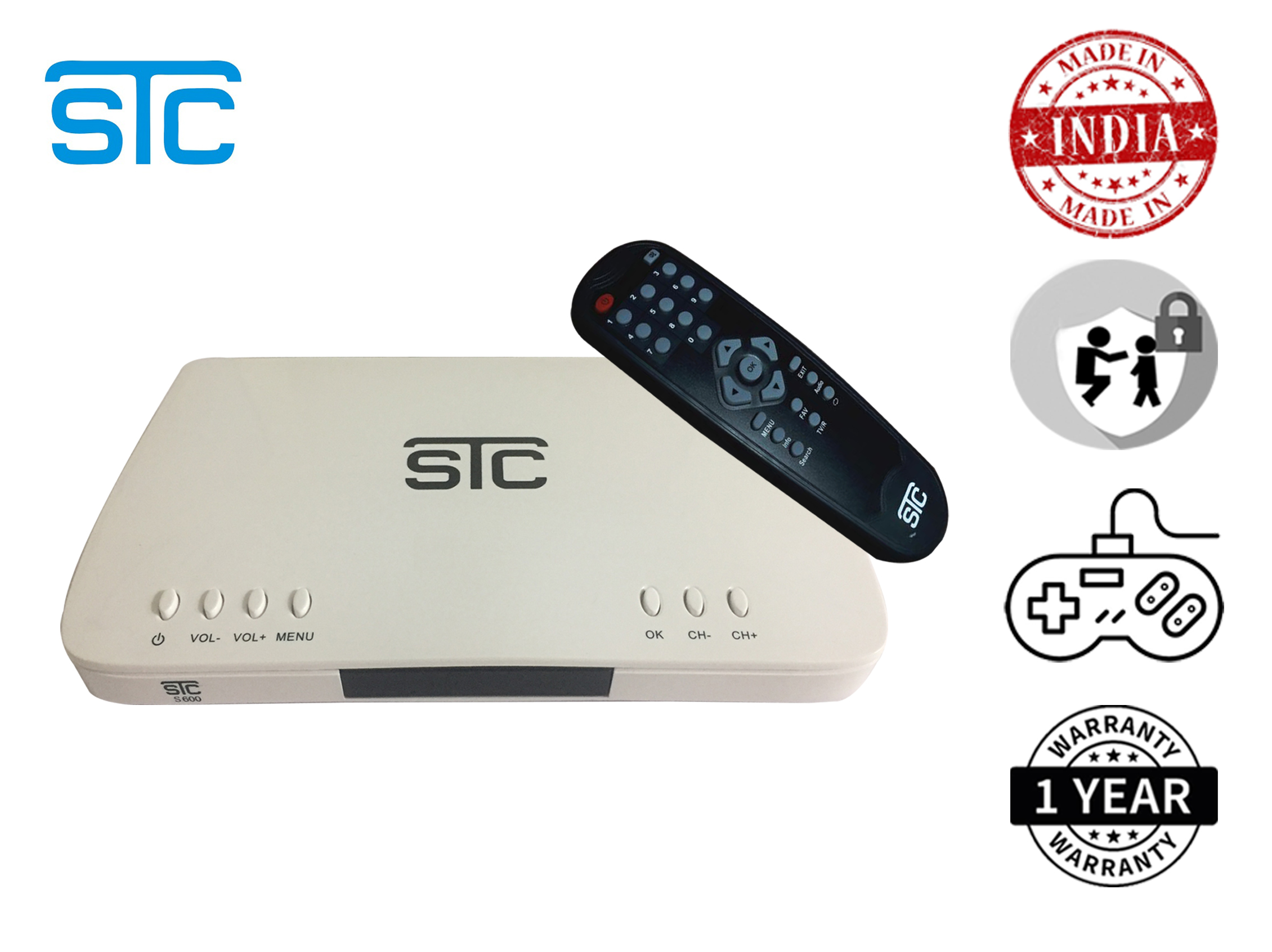 Buy STC S600 free to air digital set top box (No Recharge ) Online