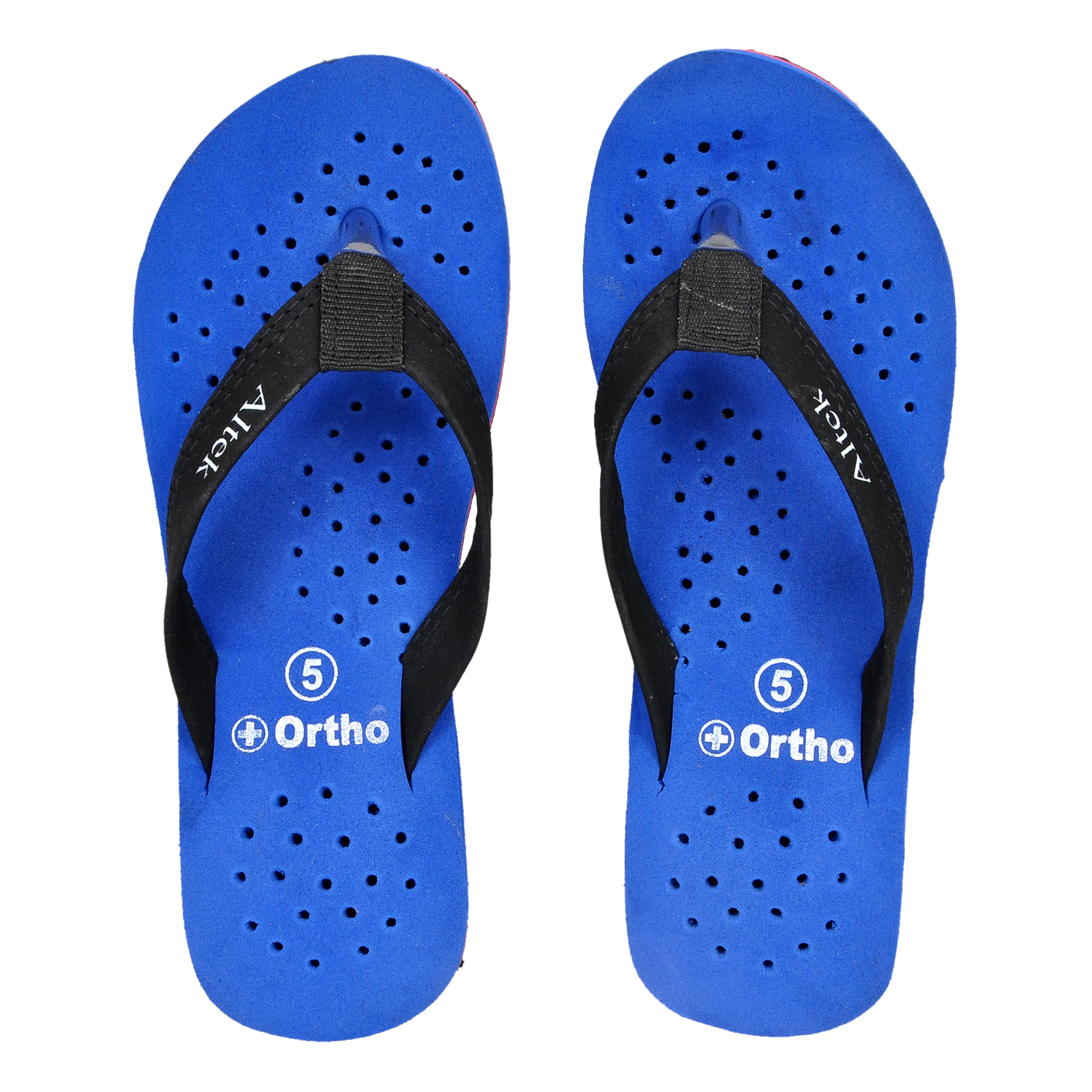 Buy Altek Comfort Orthopedic Blue Flip Flops For Women (foot-fl-1384 ...