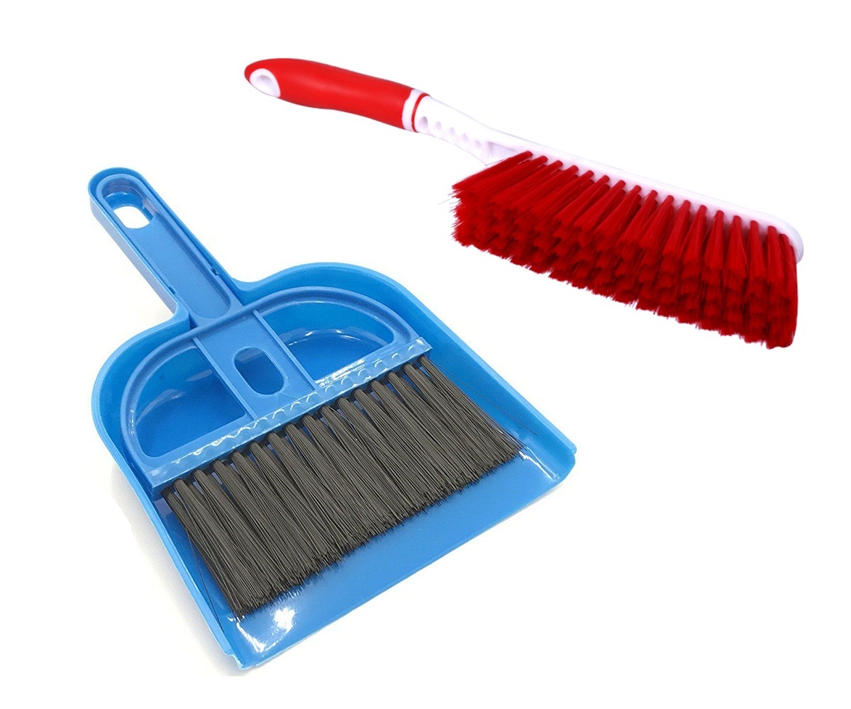 Buy Stylewell Combo of Mini Dustpan Broom Set and Carpet / Car Seat