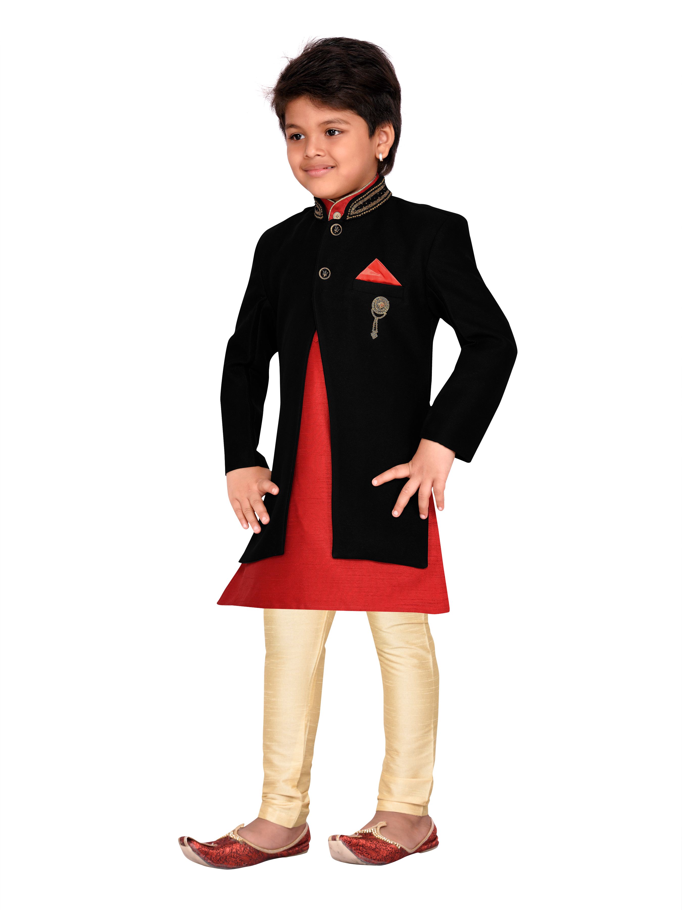 Buy AJ Dezines Boys Indo Western Sherwani Set for Kids Online @ ₹999 ...