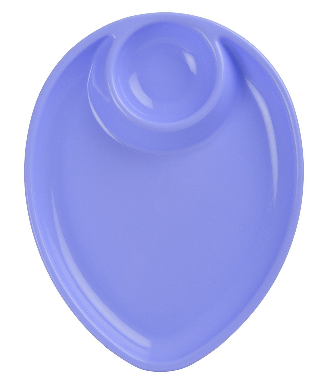 Buy Polypropylene Oval Microwave Safe Snacks Half Plates, Set of 12