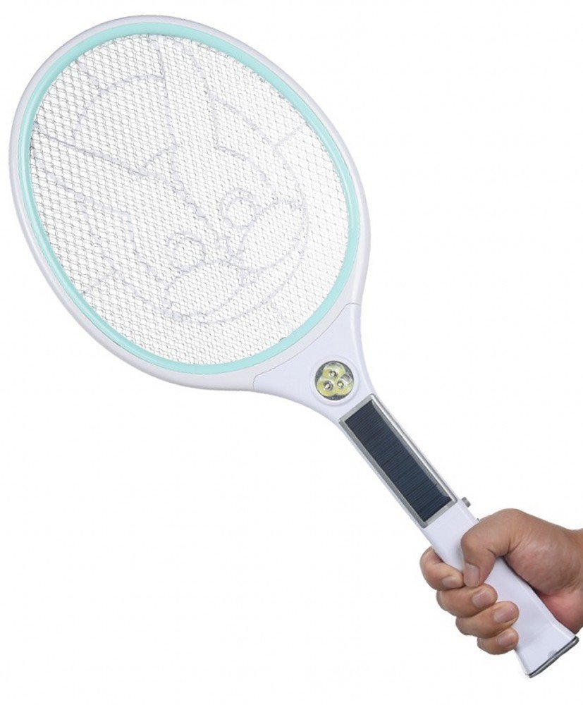 Buy Dual Charge Solar Electric Rechargeable Mosquito/Fly Racket/Swatter