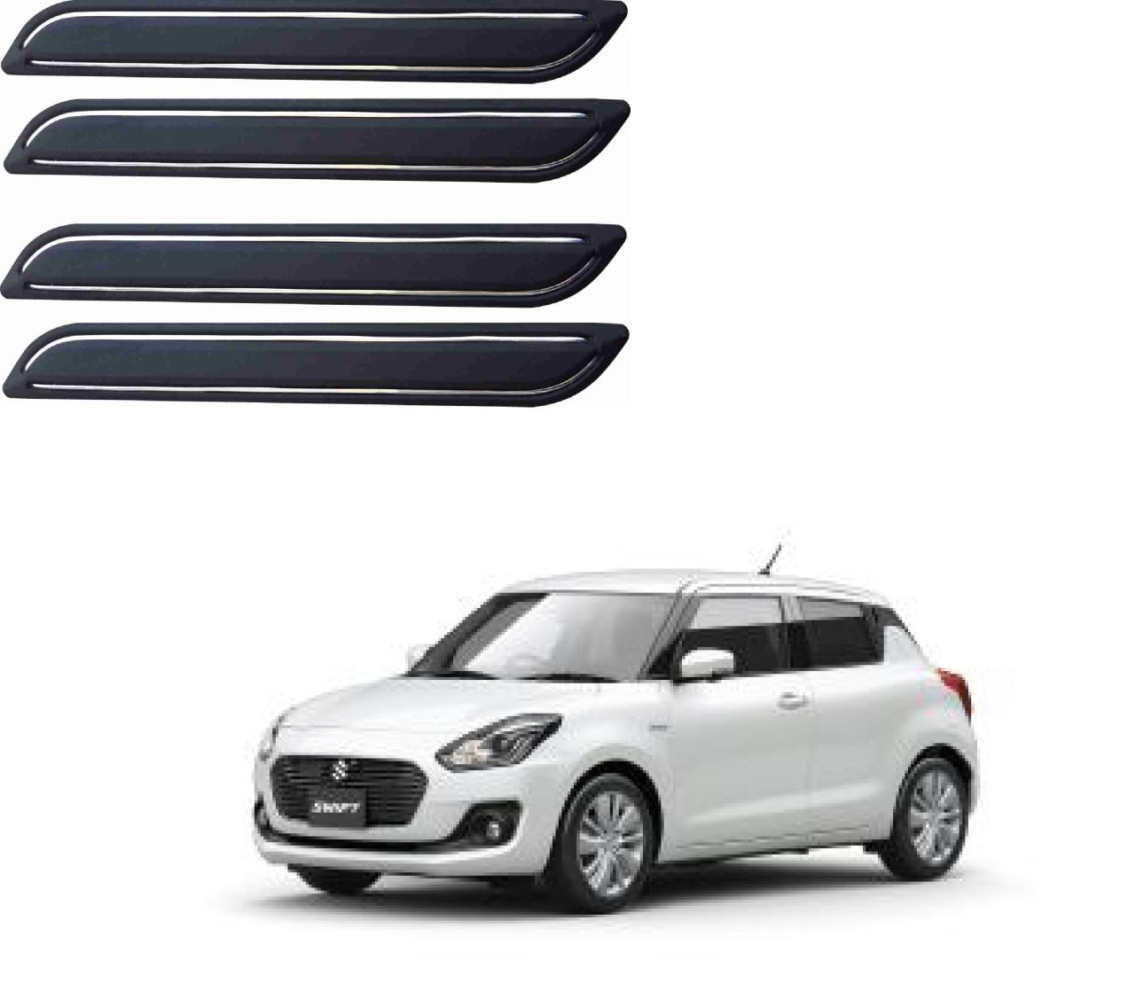 Buy All New Car Bumper Guard For Maruti Suzuki Swift Online ₹790 from ShopClues