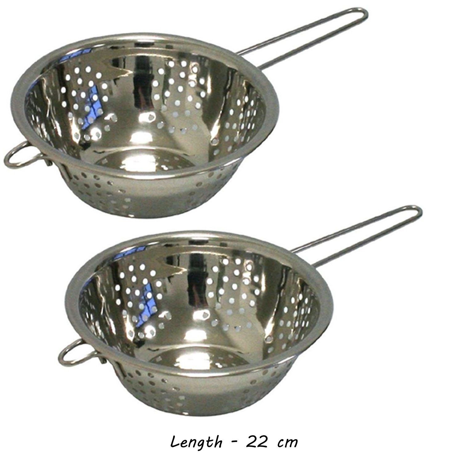 Buy APlus Set of 2 Stainless Steel Colander With Handle 22 CM Online