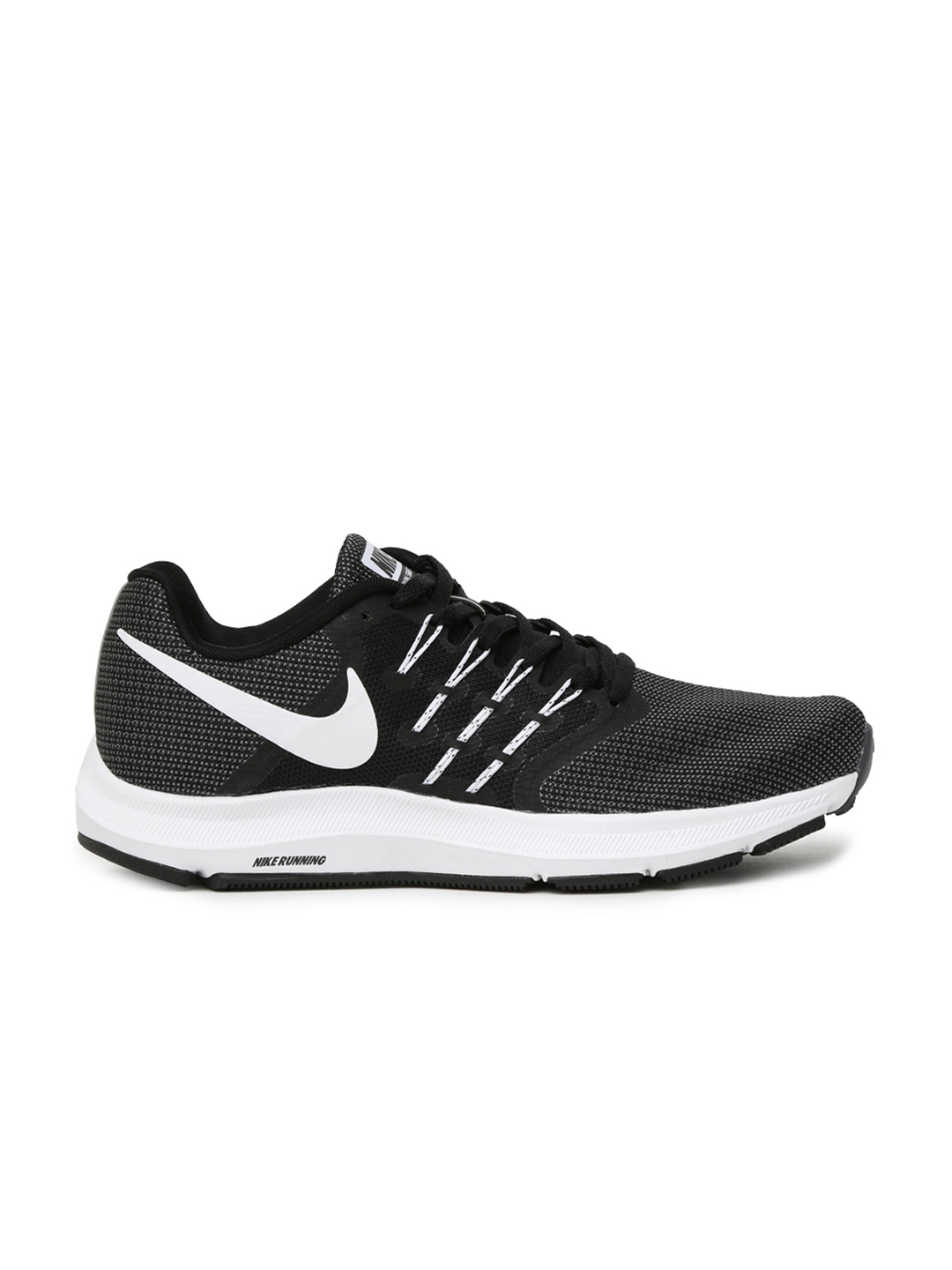 Buy Nike Men's Run Swift Black & Charcoal Grey Running Shoes Online ...
