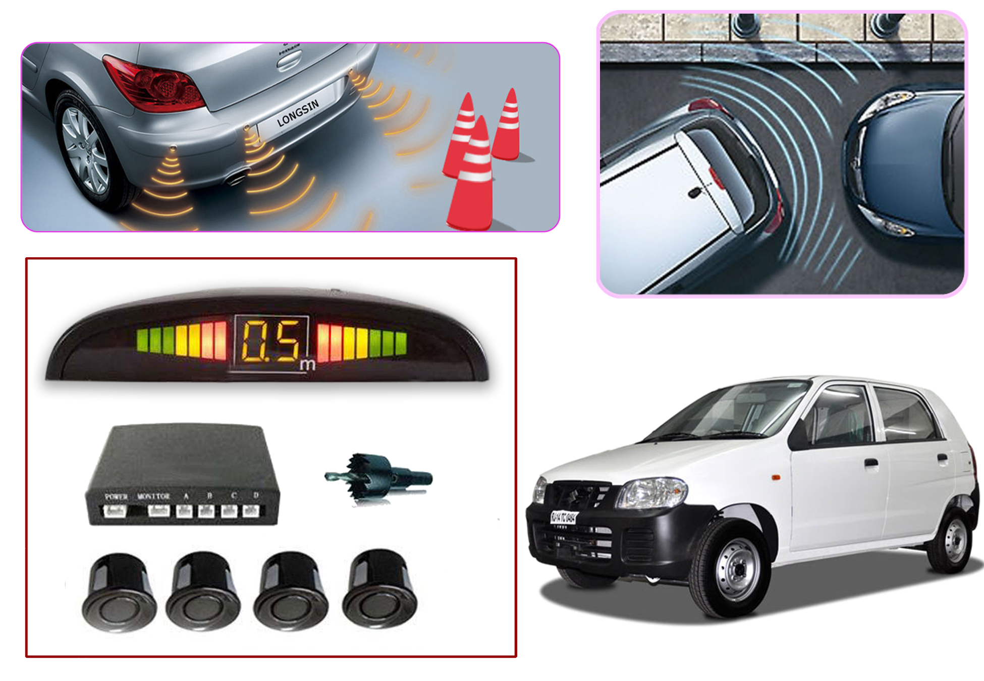 Online Premium Quality Car Parking Reverse Sensors For - Maruti Alto ...