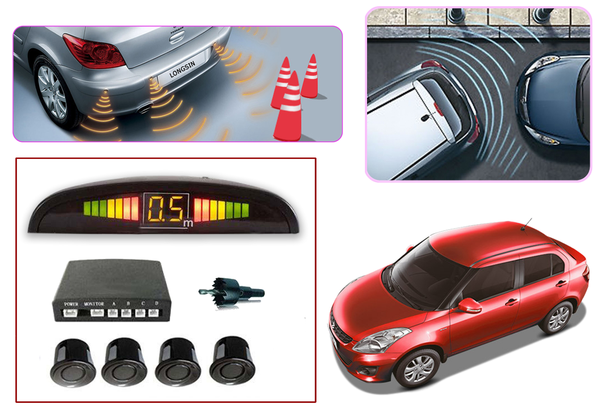 Premium Quality Car Parking Reverse Sensors For Maruti Suzuki Swift