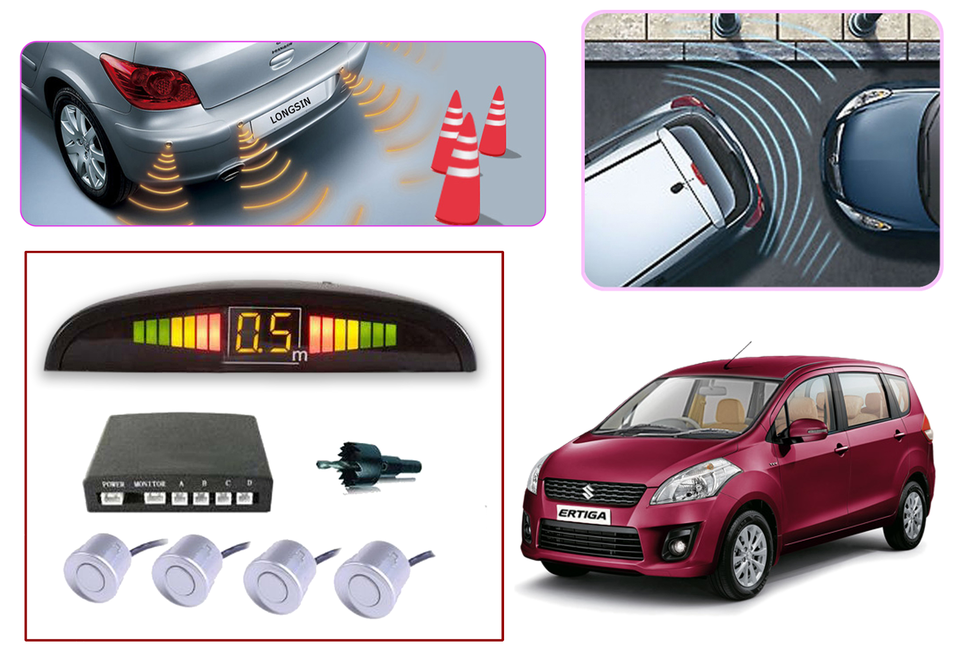Reverse Parking Camera For Ertiga Price Premium Quality Car Parking Reverse Sensors For - Maruti Suzuki Ertiga