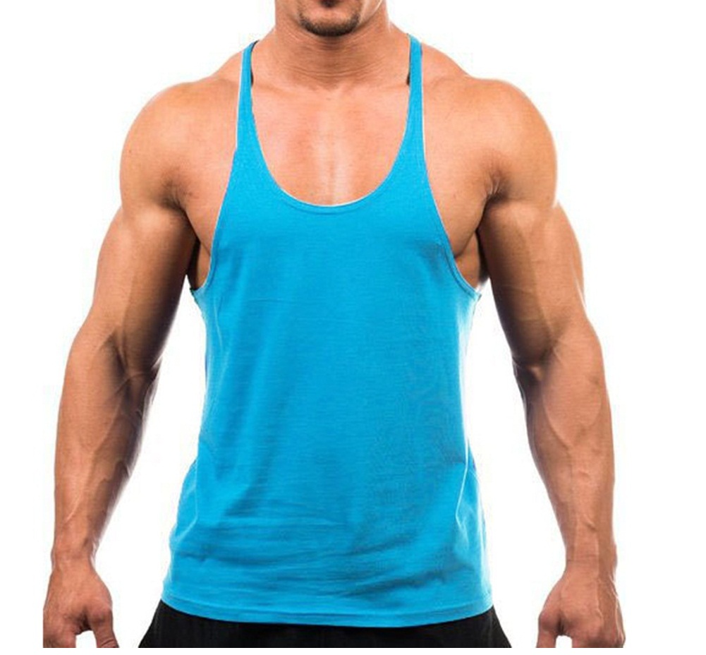 Buy The Blazze Men's Blank Stringer Y Back Bodybuilding Gym Tank Tops ...