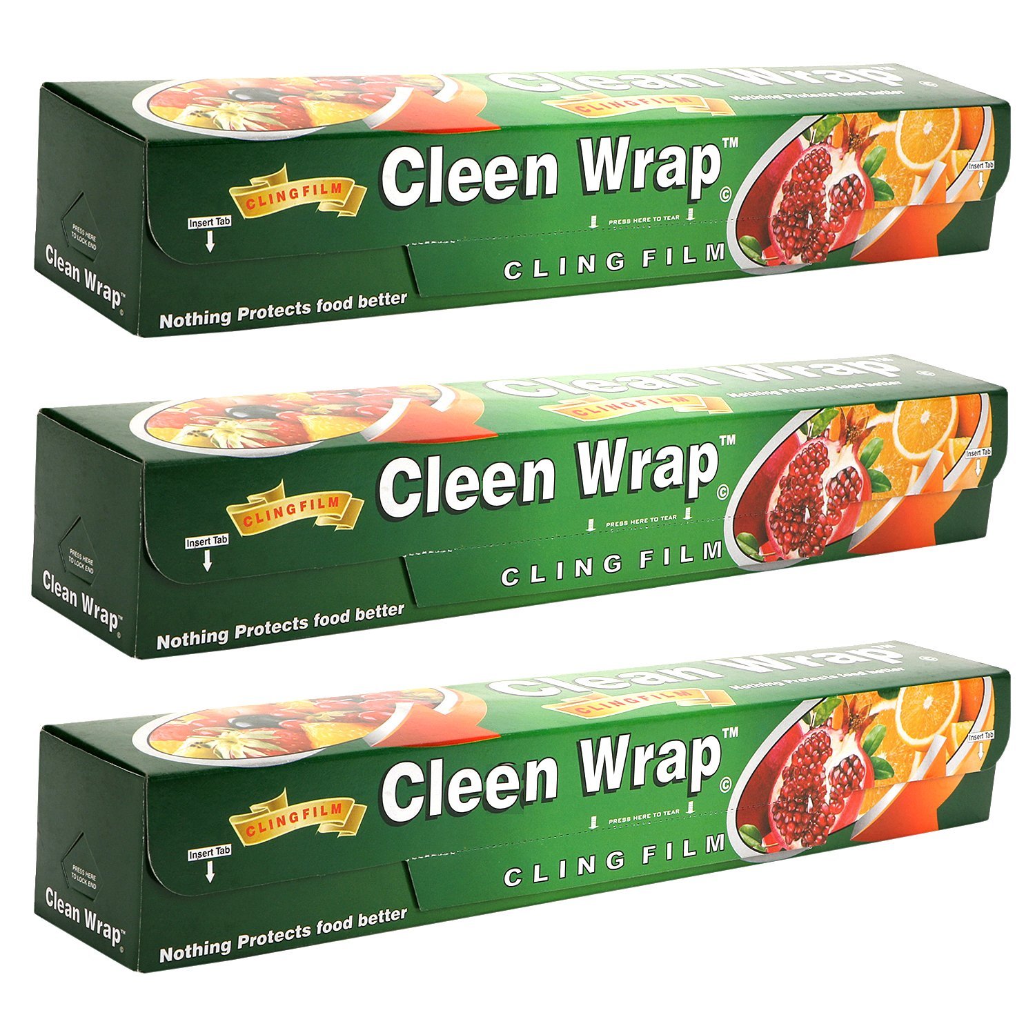 Buy Cleen Wrap Cling film Plastic Wrap 30 mtr Pack of 3(30x3)90 MTRS