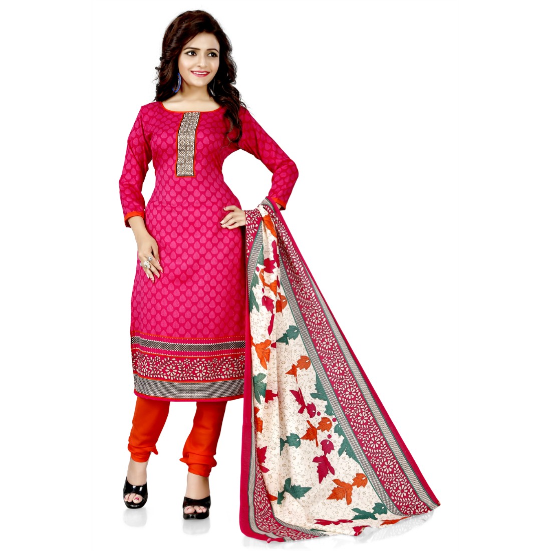 Buy Bolly Lounge Women's Cotton Printed Unstitched Regular Wear Salwar ...