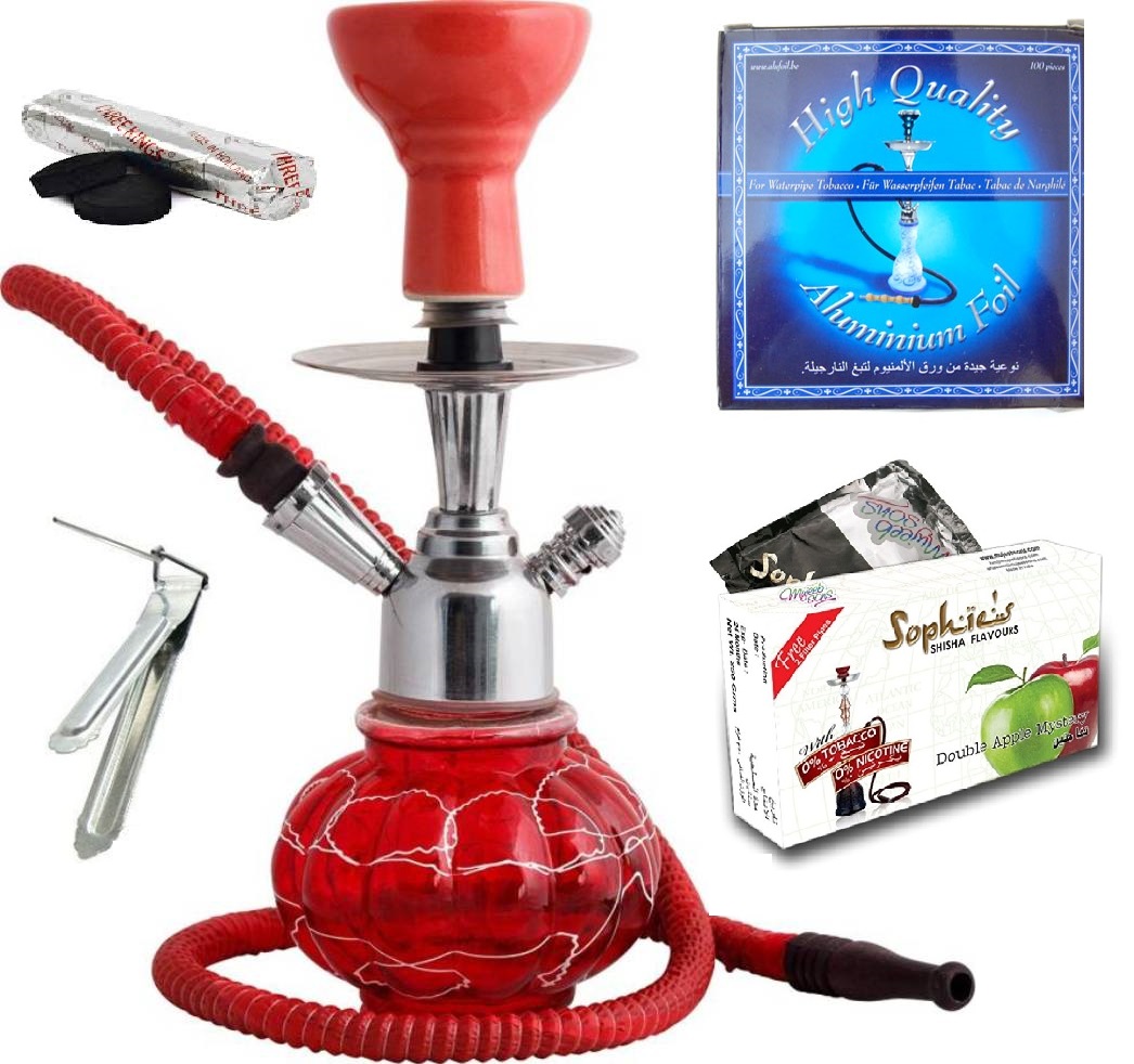 Buy hookah with flavour, coal, foil and thong Online ₹899 from ShopClues