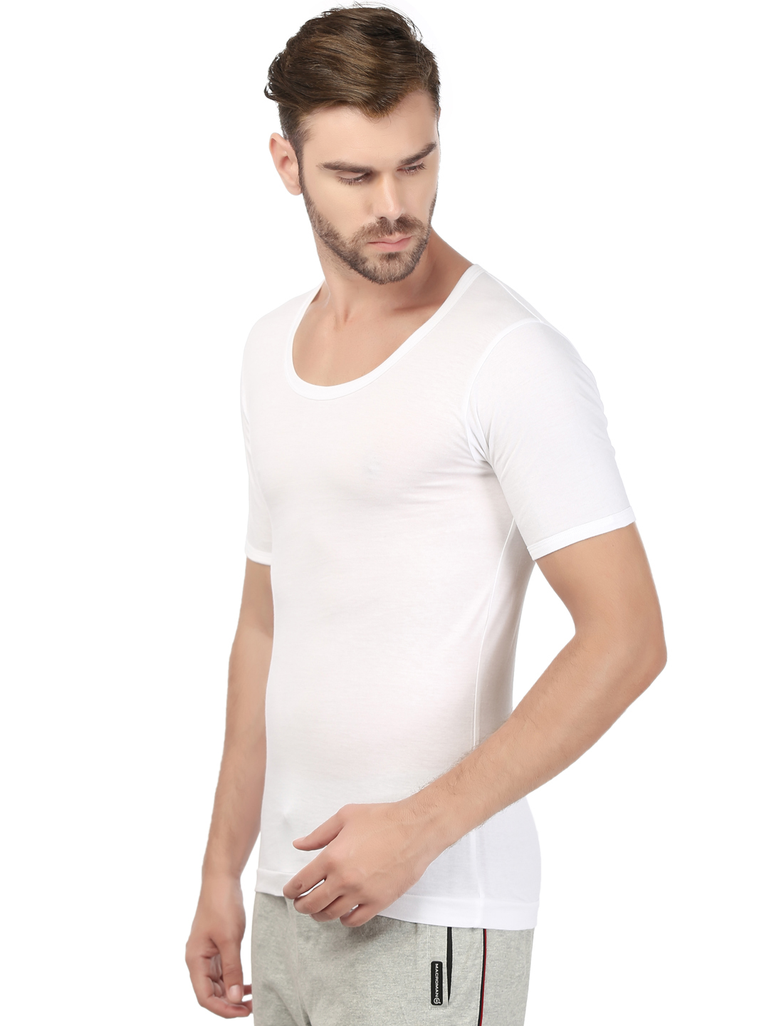 Buy Macroman Men'S White Vests Online @ ₹678 from ShopClues