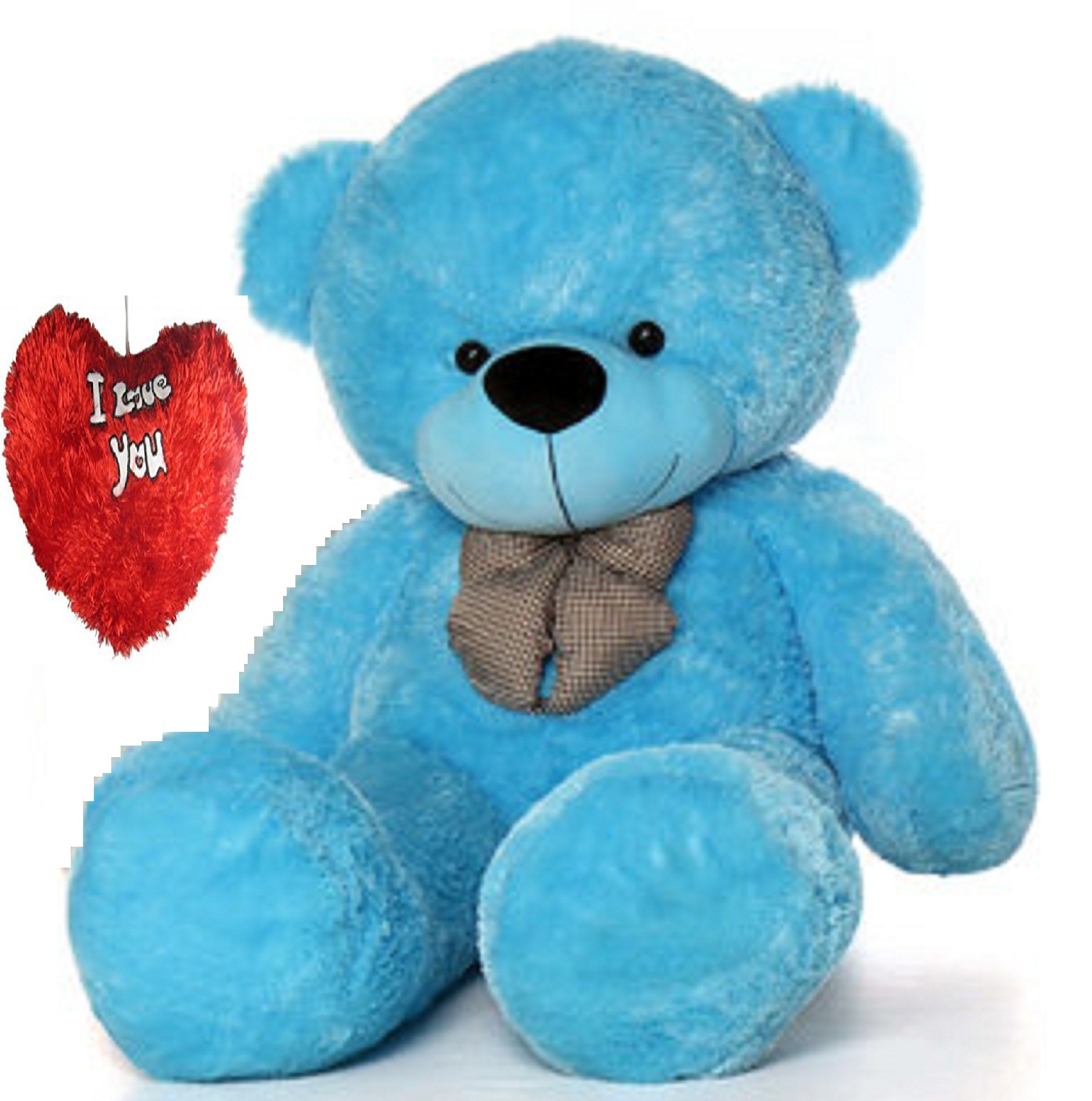 stuffed toy 4 feet soft and cute teddy bear Blue