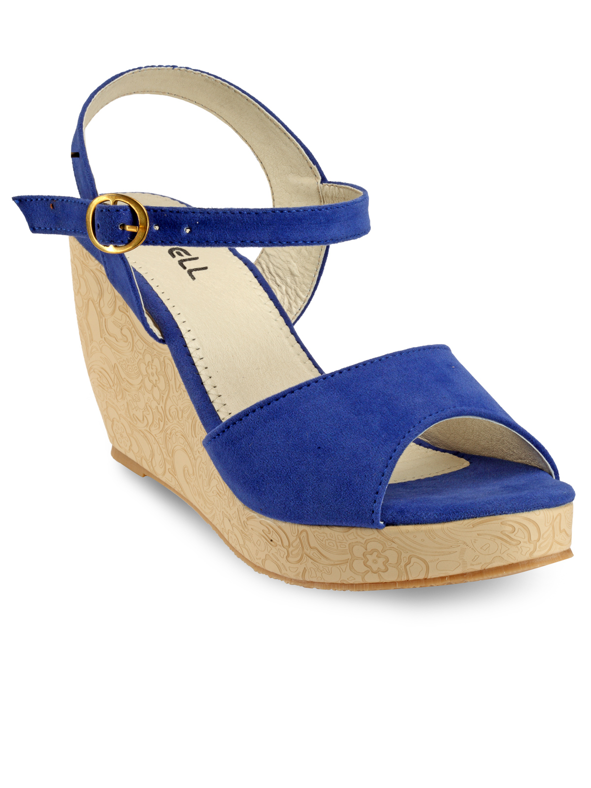 Buy Nell Women's Blue Wedges Online @ ₹799 from ShopClues