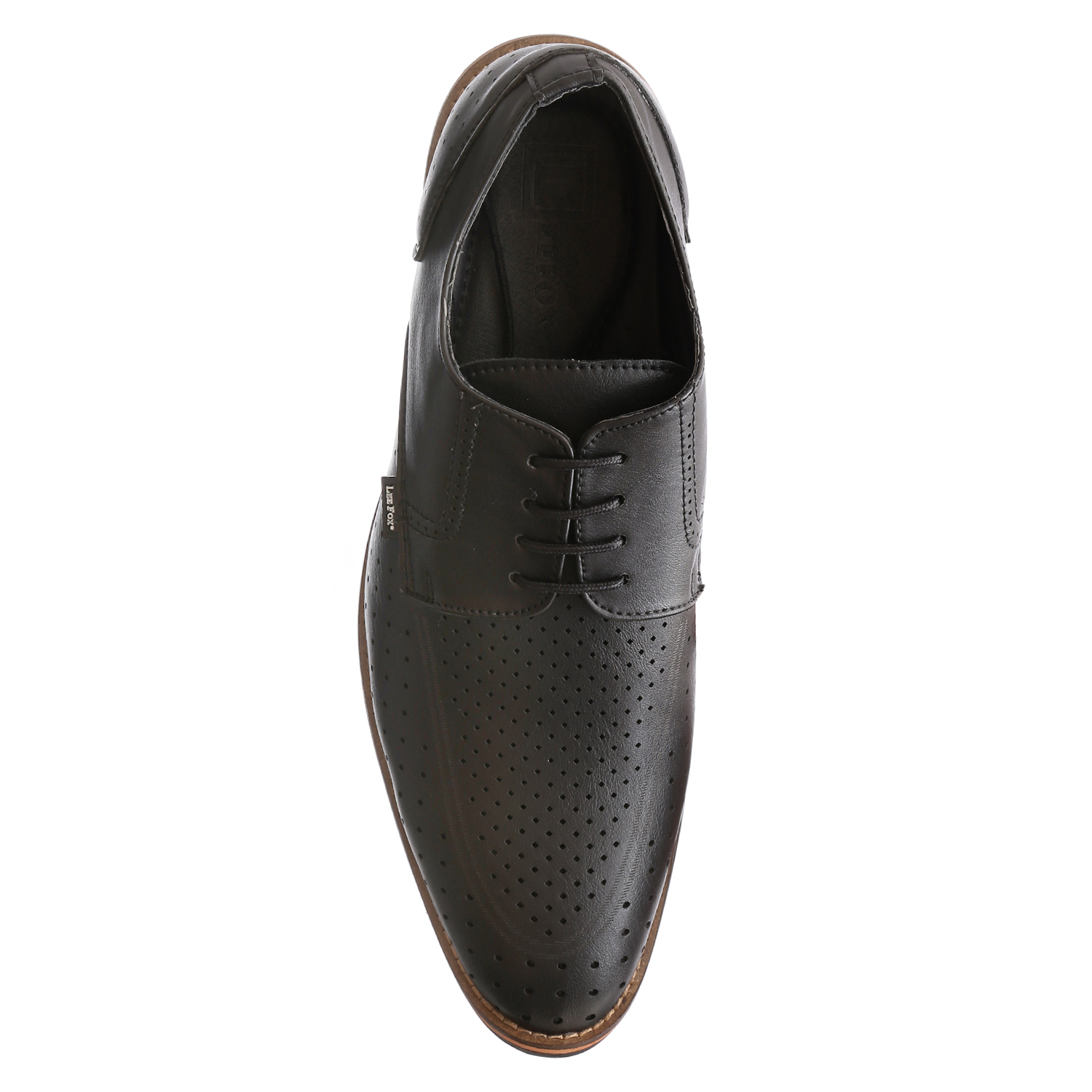 Buy lee fox black color branded formal shoe for men Online @ ₹2999 from ...