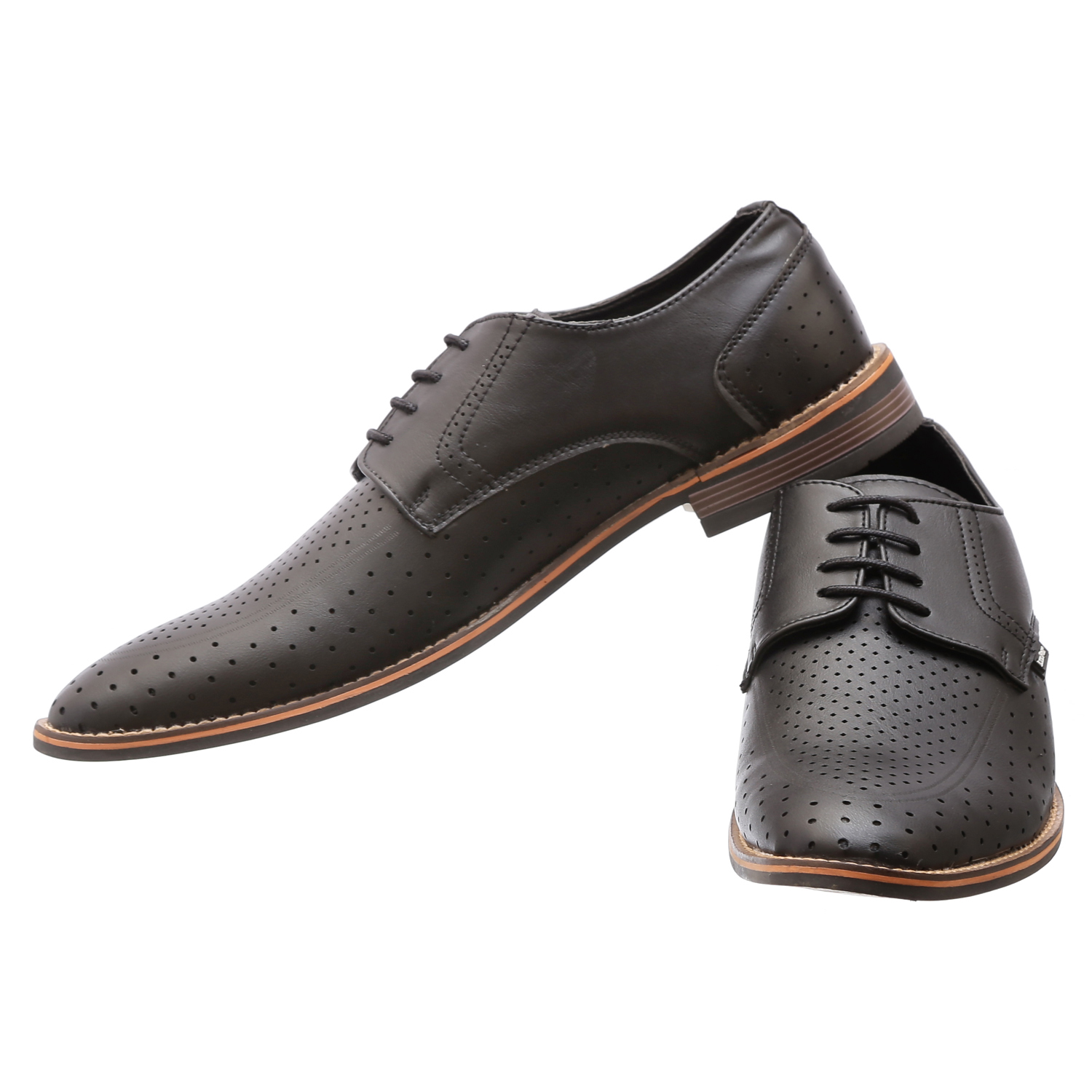 Buy lee fox black color branded formal shoe for men Online @ ₹2999 from ...