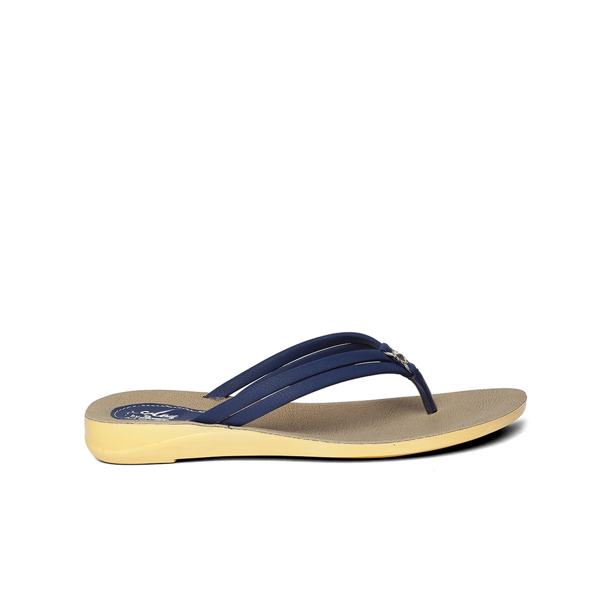 Buy Paragon-Solea Men's Blue Slippers Online @ ₹235 from ShopClues