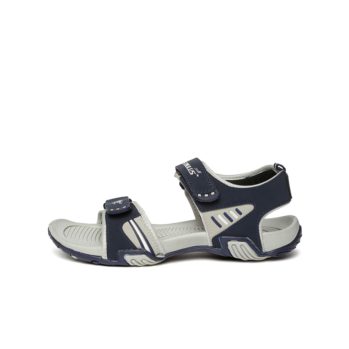 Buy Paragon-Stimulus Men's Gray and Navy Floaters Online @ ₹499 from ...