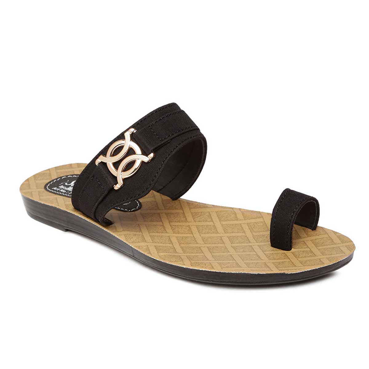 Buy Paragon-Solea Women's Black Slippers Online @ ₹239 from ShopClues