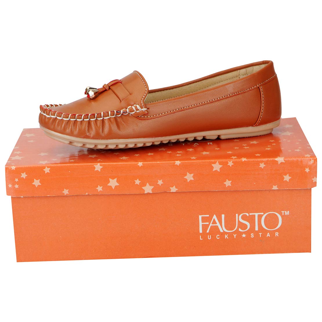 Buy FAUSTO Tan Women's Loafers and Mocassins Online @ ₹619 from ShopClues