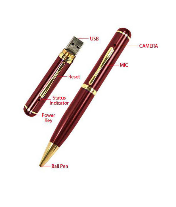 Buy 1080p 32GB Spy Pen Camera With Long Battery Backup Camera Shutter