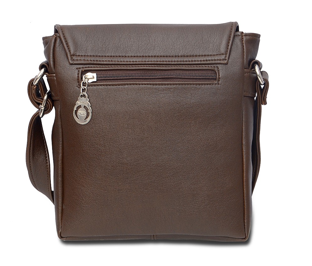 Brown Front Three Pocket Sling Bag In India - Shopclues Online