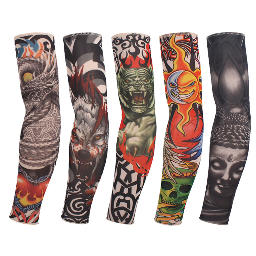 Buy Tattoo Sleeves Skin Wearable Arm Cover For Style-Biking Sun ...