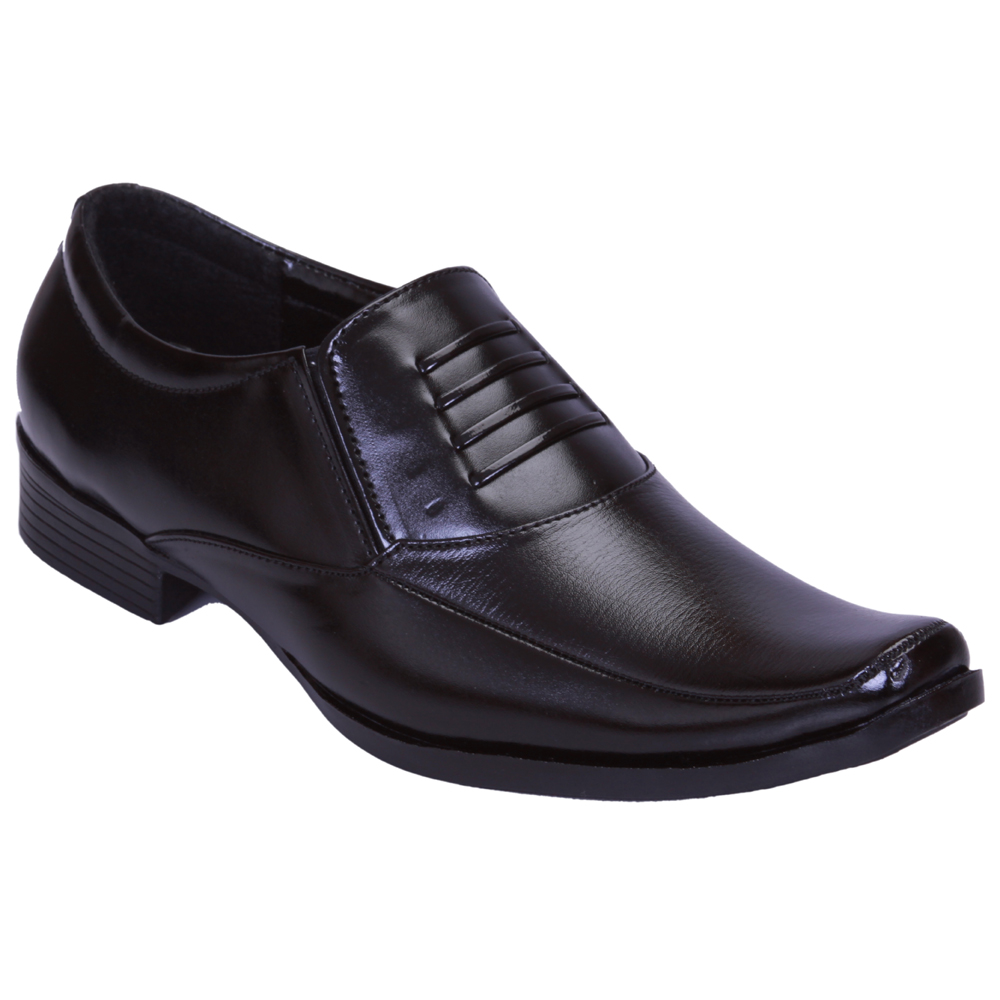Buy Aadi Black Synthetic Leather Formal Shoes Online @ ₹499 from ShopClues