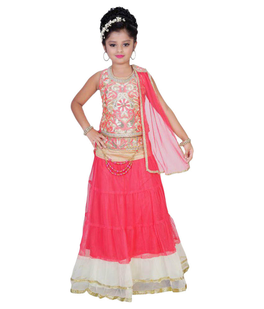 Buy Saarah Red Lehenga Choli Set For Girls Online ₹920 From Shopclues
