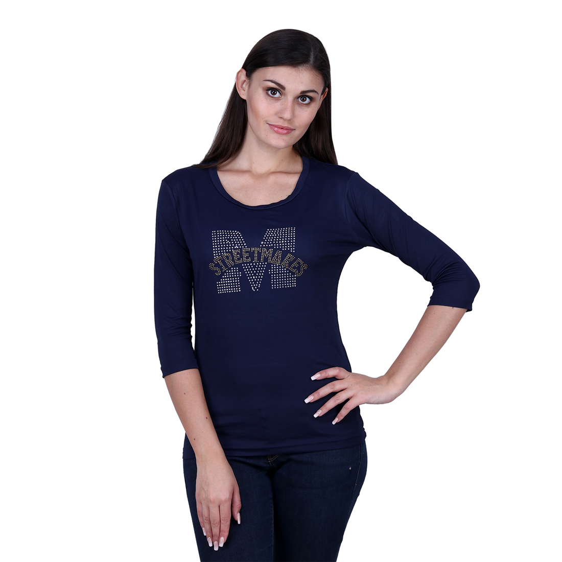 Buy Abloom women's casual black top Online @ ₹289 from ShopClues